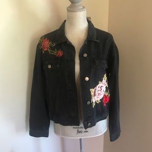 Haute Monde Black Jean Jacket